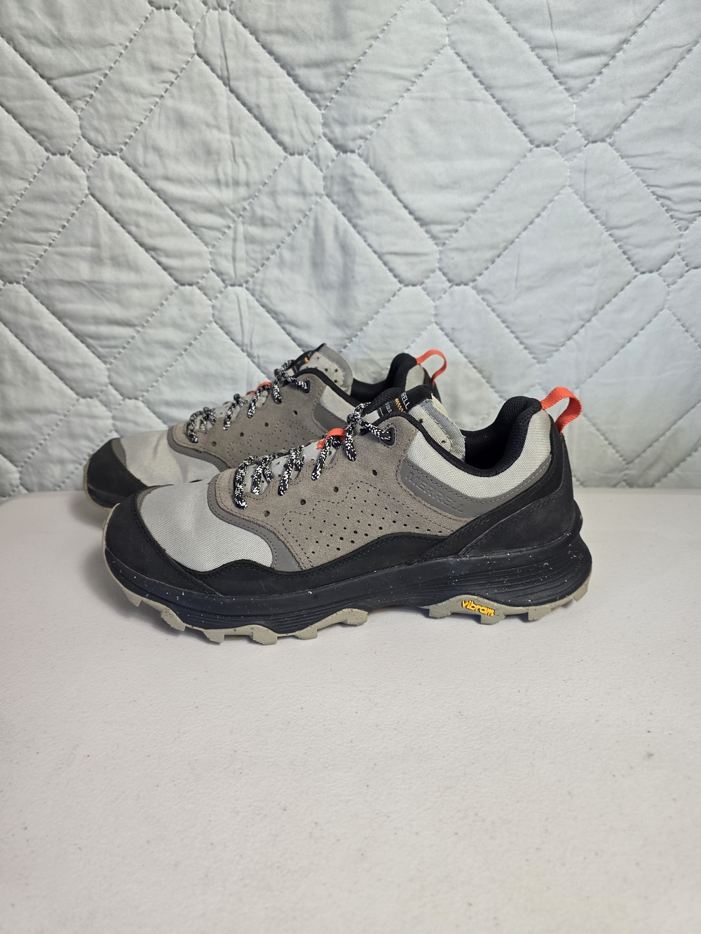 Merrell  Vibram Speed Solo Black/Boulder Sneaker Shoes Trail Hiking Mens Sz 11